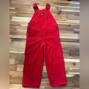 Red kids overall